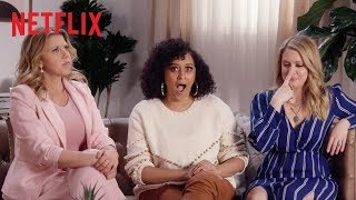 Tia Mowry Melissa Joan Hart  Jodie Sweetin Play Never Have I Ever  Netflix [upl. by Pacificia]