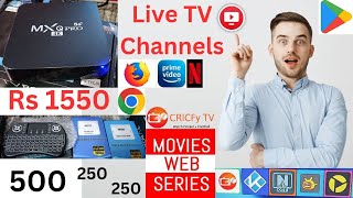 New MXQ Pro 4K 5G 4GB 32GB Android 111 TV Box with Live TV Channels Movies Web Series Lifetime Free [upl. by Sucramrej]