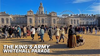 Whitehall Parade 2022 50th Anniversary of the Kings Army parade to honour King Charles the Martyr [upl. by Namlas270]