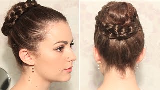 Chignon nid avec maxi tresse [upl. by Nebur]