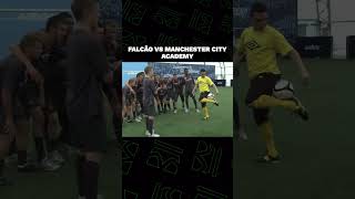 FALCÃO vs MAN CITY ACADEMY 👑⚽ FUTEBOL FREESTYLE shorts [upl. by Lainad]