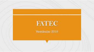 FATEC 2019  Física todas as questões [upl. by Ennahtur]