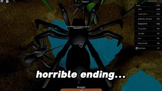 Roblox Ant Life  broodmother vs 2 spiders ends horribly [upl. by Janean]