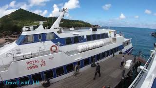 Fast Ferry From Ko Phangan to Chumphon Main Land with one Stop in Ko Tao Thailand [upl. by Brittney]