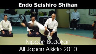 Endo Seishiro Shihan Aikido Demonstration  48th All Japan Aikido [upl. by Kcirdnek852]