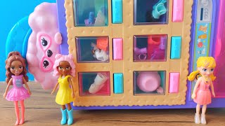 Polly Pocket Barbie Elsa Anna Tuşlara Basıp Kıyafet Giydirme Oyunu Yeni [upl. by Fast]