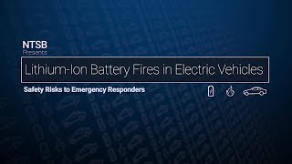 LithiumIon Battery Fires in Electric Vehicles  Safety Risks to Emergency Responders [upl. by Yoshiko]