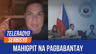 OVP funds probe needs tightened security after VP Duterte’s slay remark solon  24 November 2024 [upl. by Ingvar]