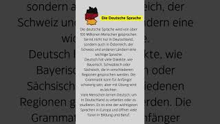 die Deutsche Sprache deutsch lerndeutsch lernedeutsch learngerman learngermanfast [upl. by Kenay]