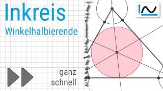 Inkreis konstruieren  Mathe ganz schnell 01 [upl. by Hulbert]