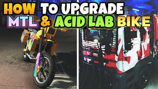 How to Upgrade amp Customize NEW MTL Brickade amp Acid Lab BIKE in GTA 5 Online Drug Wars [upl. by Llednor857]