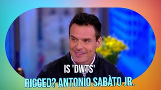 Antonio Sabàto Jr Claims Dancing with the Stars Is Rigged Is It All about Dance Backgrounds [upl. by Kubis]