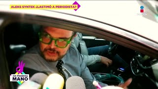 ¡Aleks Syntek desmiente que ARROLLÓ pie a reportera en funeral de Chabelo  De Primera Mano [upl. by Nomelihp]