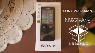 Sony Walkman NWZA15 HiRes Audio Player Unboxing amp First Look [upl. by Hinkle]