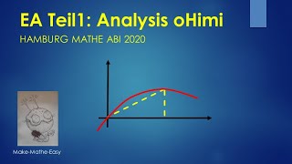 EA Mathe Abi Hamburg 2020 Prüfungsteil 1 Analysis ohne Hilfsmittel [upl. by Mcgrath96]