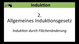 flipphysik 02 Induktion durch Flächenänderung [upl. by Varney]