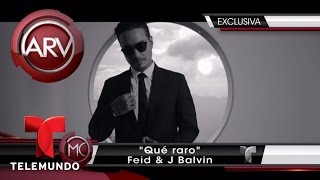 Feid estrena video quotQué raroquot con J Balvin  Al Rojo Vivo  Telemundo [upl. by Eeralih366]