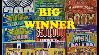 BIG WINNER💰💰🙏TEXAS LOTTERY SCRATCH OFFS TICKETS [upl. by Fawcett]