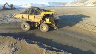 Chasecam  Cat 773G Haul Truck [upl. by Nnaitsirhc]