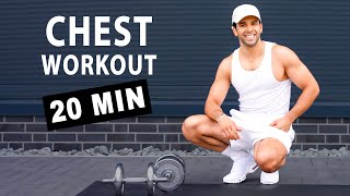 Chest Day at Home Dumbbell Workout for Max Muscle  MahomaFitness [upl. by Hamal714]