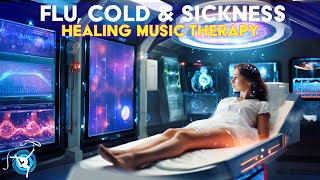 Sickness Cold amp Flu  Healing Frequency Meditation Music  Binaural Beats amp Isochronic Tones [upl. by Yknarf561]