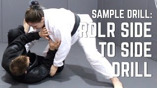 Beginners BJJ Curriculum Sample Drill RDLR Side To Side Drill [upl. by Lothair887]