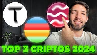 TOP 3 CRIPTOMONEDAS 2024 Futuros Millonarios [upl. by Ideih]