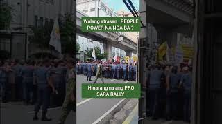 PRO SARA RALLY HINARANG PEOPLE POWER NA NGA BA  saraduterte peoplepower vpsara [upl. by Schreib]