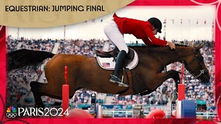 USAs SUPERB final run clinches silver in equestrian team jumping  Paris Olympics  NBC Sports [upl. by Aiel537]