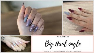 ▶︎ BIG HAUL ⎜ Faux Ongles en résine à la maison⎜Aliexpress ⎜Ongle 24 [upl. by Ardnoik]