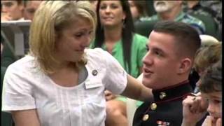 Marine surprises sister during graduation [upl. by Yarazed803]