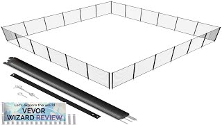 VEVOR Pool Fence 4 x 72 FT Pool Fences for Inground Pools Review [upl. by Adolphe998]