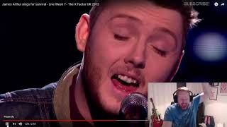 James Arthur sings for survival  Live Week 7  X Factor UK 2012 PW Reaction  HOW IS THIS POSSIBLE [upl. by Yelad]