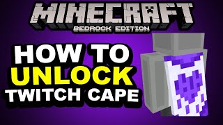 HOW TO GET THE MINECRAFT TWITCH CAPE amp Java Mob Parity added to Minecraft bedrock [upl. by Anirazc138]