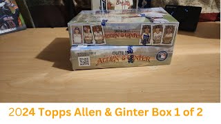 2024 Topps Allen amp Ginter hobby box 1 or 2 [upl. by Fortune]