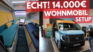 DAS echte 14000 € WOHNMOBIL NAGELNEU MADE IN BERLIN 🔴 Interstar Plugvan Caravan Salon 2024 [upl. by Elttil]