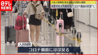 【水際対策緩和】入国上限撤廃など“コロナ禍前の状態”に 新型コロナウイルス [upl. by Hendrick168]