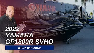 2022 Yamaha GP1800R SVHO Reveal  Walkthrough  Jet Ski of Miami amp Fishermans Boat Group [upl. by Vachil]