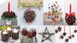 12 Christmas decoration ideas with pine cones [upl. by Ahsila367]