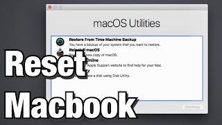 How to Reset a Macbook Air to Factory Settings [upl. by Ardeth]