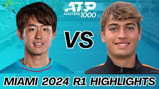 Yoshihito Nishioka 西岡良仁 vs Flavio Cobolli  Highlights [upl. by Ecerehs]