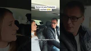 Daten ist wie Parkplatz suchen 😂 alexundsinah comedy car lustig funny couple ugc humor [upl. by Attenat]