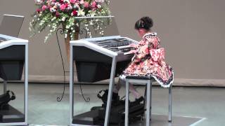 エレクトーン 150322 YAMAHA ＪＥＦ全店大会 金賞 「大和」YAMATO J専3年・8歳8 years old エレクトーン [upl. by Anizor]