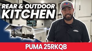 Outdoor amp Rear Kitchen  2022 Palomino Puma 25RKQB  Fun Town RV [upl. by Bora]