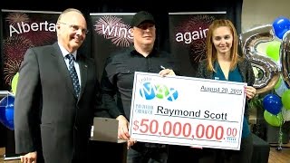 Winners of 50M Lotto Max jackpot unveiled in Edmonton [upl. by Barnebas364]