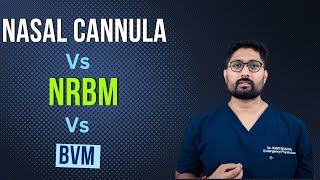 Choosing the Right Oxygen Delivery Nasal Cannula vs NRBM vs BVM  codebluedoc [upl. by Robyn]