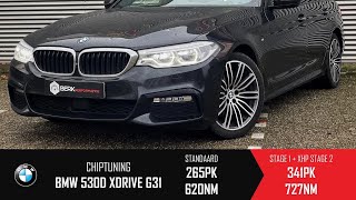 BMW 530d xDrive G31 Stock vs Stage 1  XHP 0100 Acceleration 341HP amp 727NM  BERKPerformance [upl. by Marianne821]