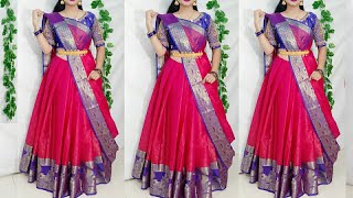 Orgenza Saree drape this style looks more elegant Saree lehnga draping stylesHow to wear saree [upl. by Resiak152]