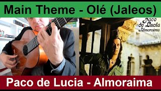 Bulerías Monday 72  Paco de Lucia  Theme from Olé  Jaleos on Almoraima  Flamenco Guitar Tutorial [upl. by Lenci728]