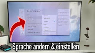 Samsung Smart TV Sprache ändern amp einstellen  Anleitung [upl. by Conte]